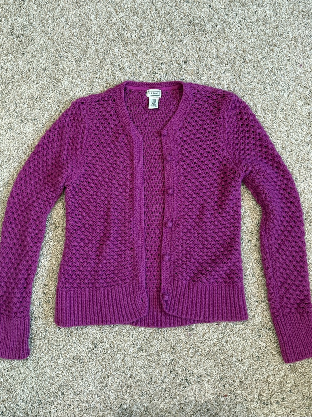 LL Bean cardigan size M